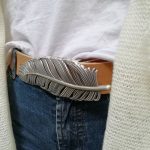 cinturon de cuero artesano hecho en Espana Popelin Barcelona