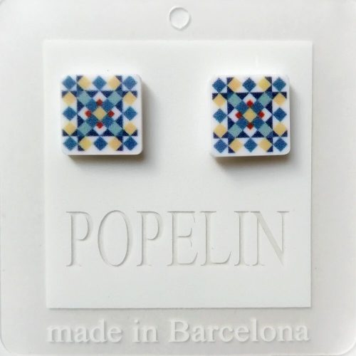 pendientes mosaico E hidrahulico modernista popelin barcelona